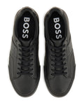 Boss Lace-Up Panelled Sneakers