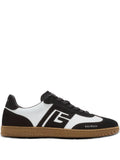 Balmain Swan Suede-Leather Logo Sneakers