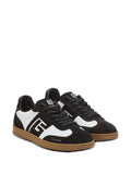 Balmain Swan Suede-Leather Logo Sneakers