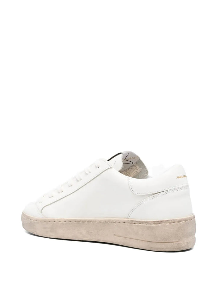 Ama Brand Star-Detail Leather Sneakers