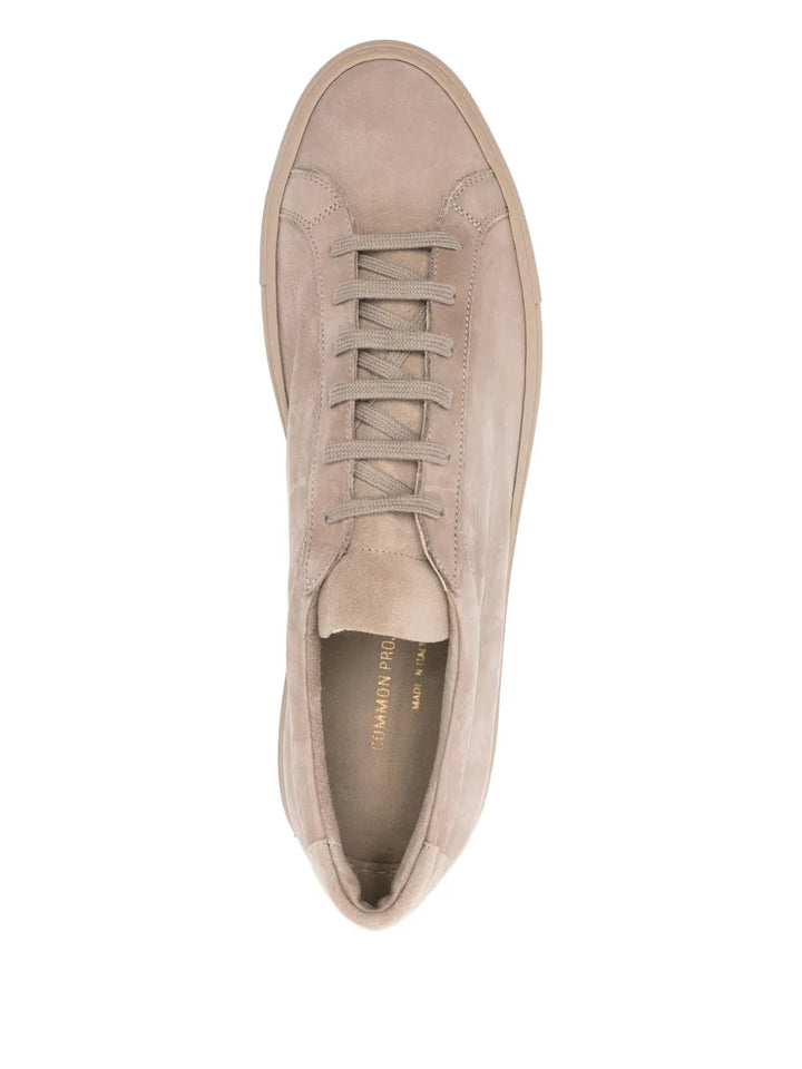 Common Projects Suede-Leather Low-Top Sneakers