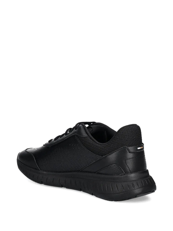 Boss Perforated Leather Sneakers