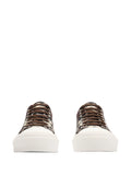Burberry Check-Pattern Lace-Up Sneakers