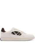 Burberry Terrace Check-Panel Leather Sneakers
