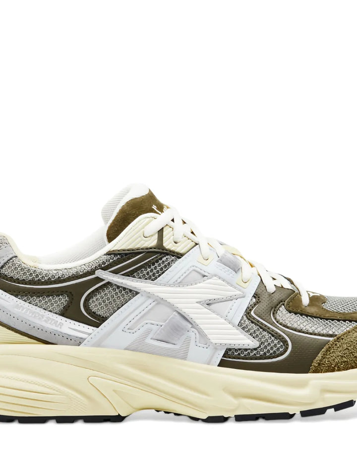 Diadora Mesh-Panel Suede Sneakers