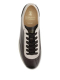 Brunello Cucinelli Leather Lace-Up Sneakers
