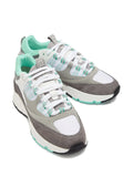 Cleens Aero Mesh-Panels Suede Low-Top Sneakers