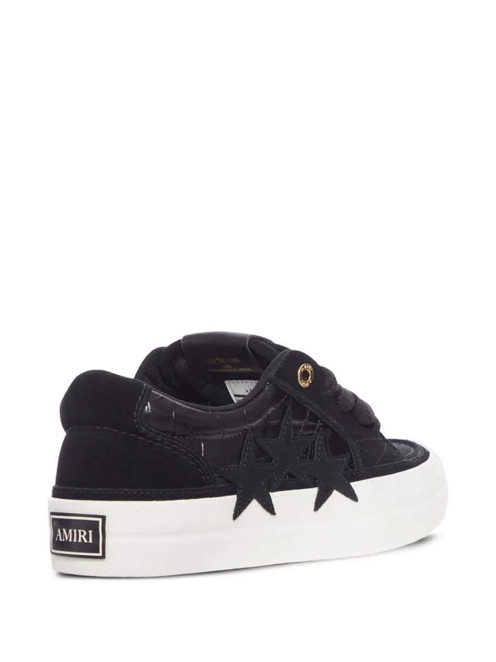 Amiri Star-Crocodile Sneakers