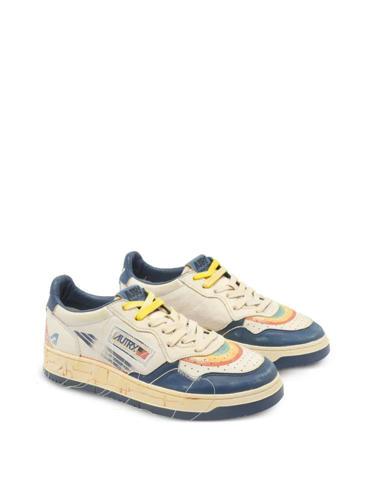 Autry Rainbow-Detail Low-Top Sneakers