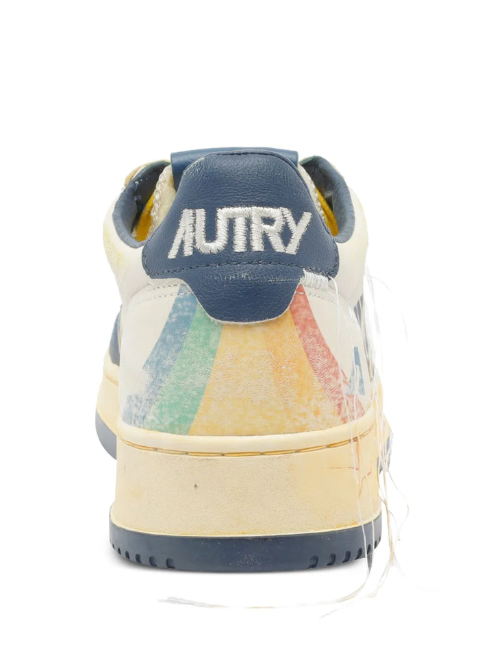 Autry Rainbow-Detail Low-Top Sneakers