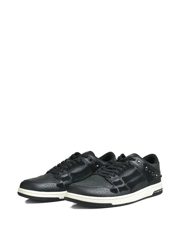 Amiri Perforated Studded Lace-Up Sneakers
