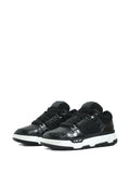 Amiri Crocodile-Effect Mesh Lace-Up Sneakers