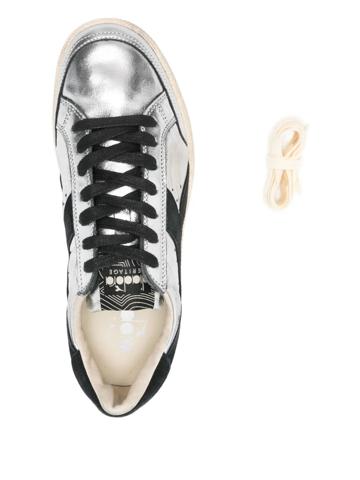 Diadora Metallic-Panelled Sneakers