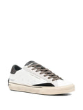 Crime London Distressed Leather Sneakers