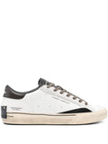 Crime London Distressed Leather Sneakers