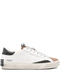 Crime London Distressed Downtown Leather-Suede Sneakers