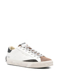 Crime London Distressed Downtown Leather-Suede Sneakers