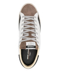 Crime London Distressed Downtown Leather-Suede Sneakers