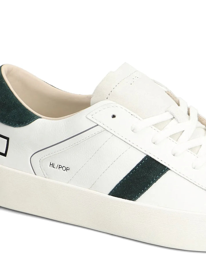 D.A.T.E. Leather-Panelled Suede Sneakers