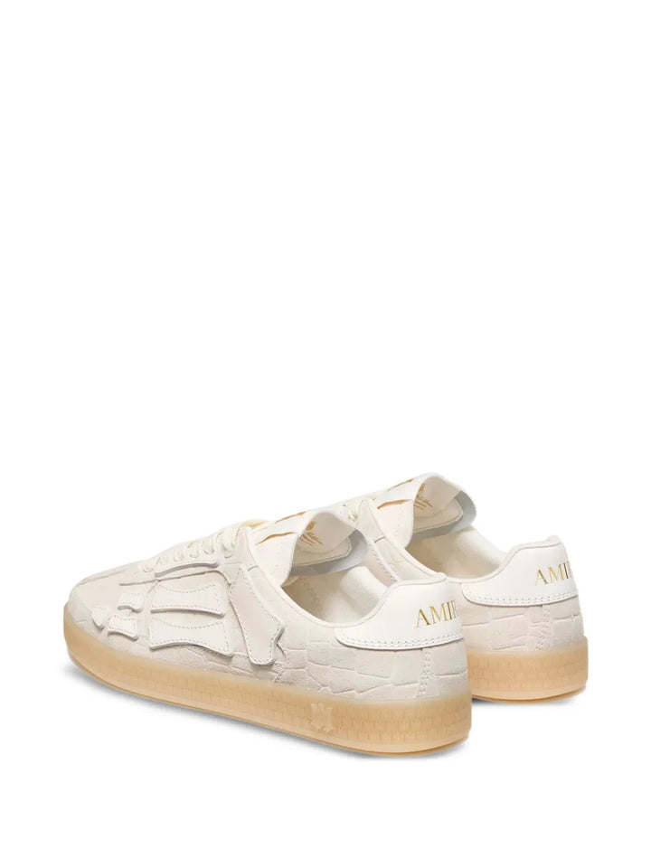 Amiri Croc-Debossed Leather Sneakers