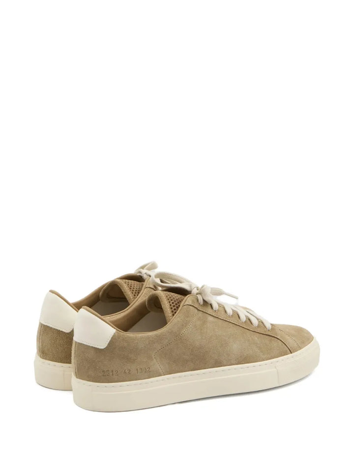Common Projects Patterned-Tongue Suede Sneakers