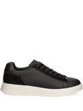 Boss Suede-Panel Lace-Up Sneakers