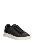 Boss Suede-Panel Lace-Up Sneakers