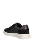 Boss Suede-Panel Lace-Up Sneakers