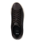 Boss Suede-Panel Lace-Up Sneakers