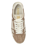 Amiri Crocodile-Embossed Skeleton Trainers
