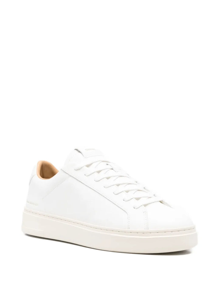 Crime London Leather Lace-Up Sneakers