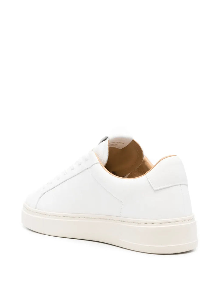 Crime London Leather Lace-Up Sneakers