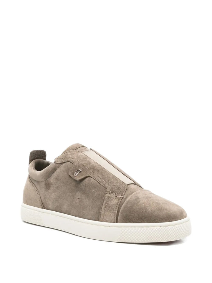 Christian Louboutin Suede Slip-On Sneakers