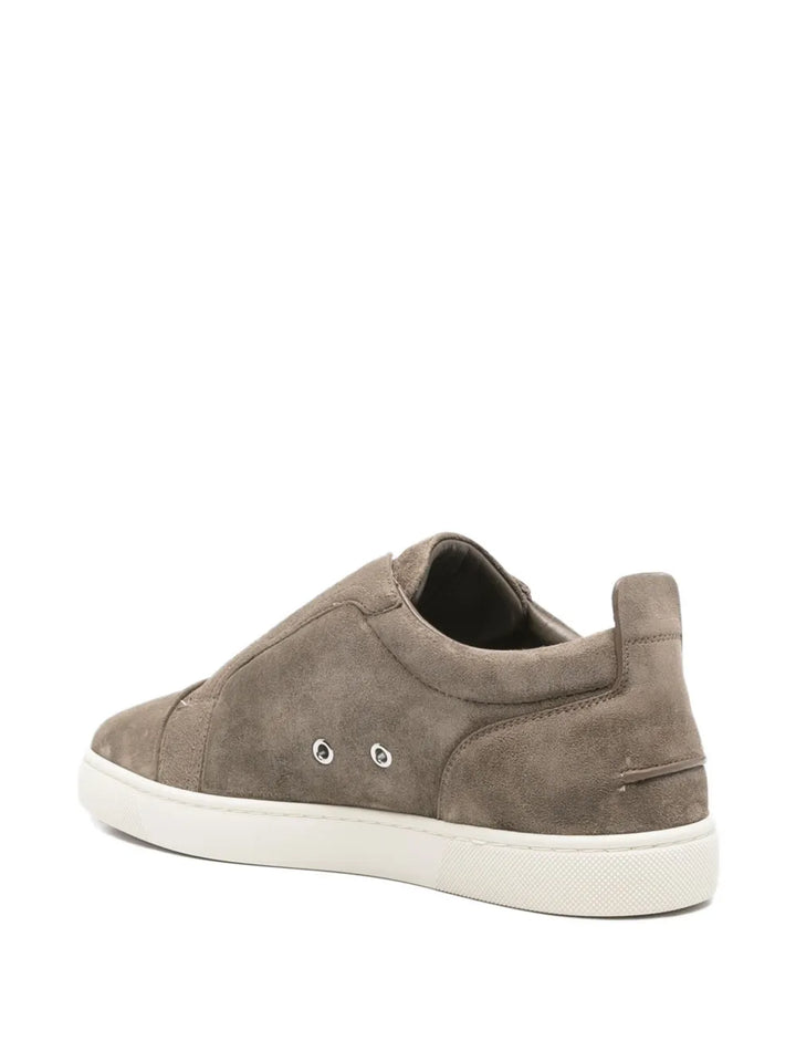 Christian Louboutin Suede Slip-On Sneakers