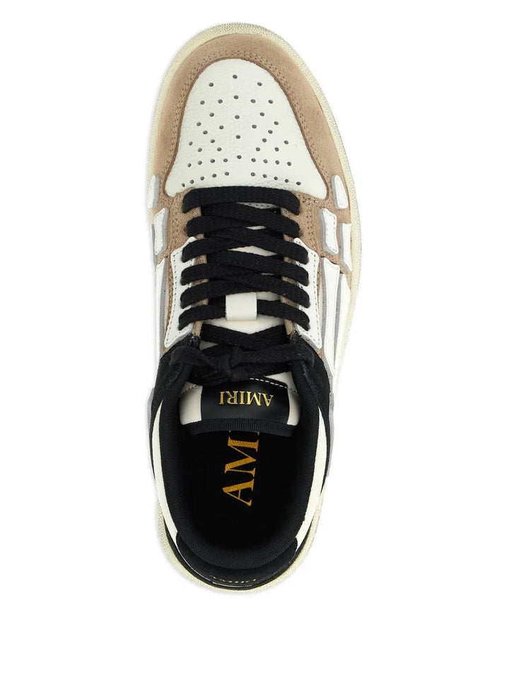 Amiri Distressed Skel Leather Sneakers