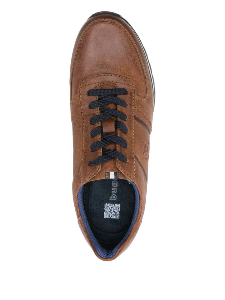 Bugatti 25Mm Embossed-Logo Sneakers