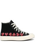 Comme Des Gar ns Play X Converse Heart-Print High-Top Trainers