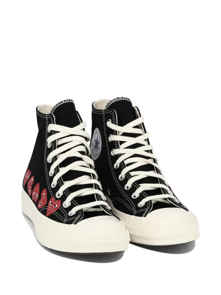 Comme Des Gar ns Play X Converse Heart-Print High-Top Trainers