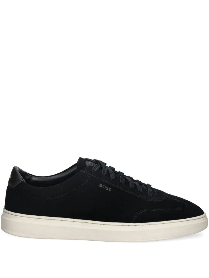 Boss Suede Panelled Sneakers