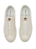 Bally Grained Leather Retro Crest Sneakers