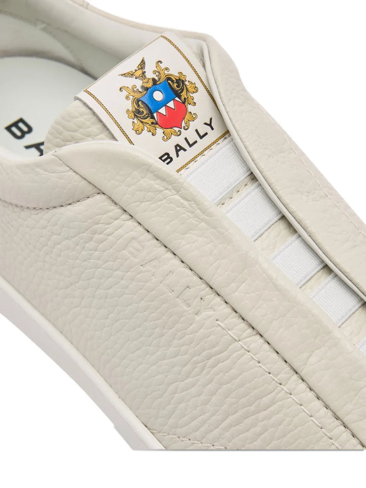 Bally Grained Leather Retro Crest Sneakers