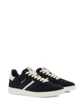 Bally Retro Crest Stripe Suede Sneakers