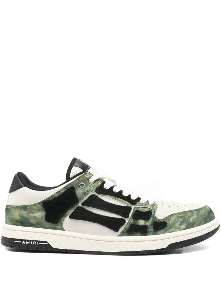 Amiri Camo Skel Lace-Up Sneakers