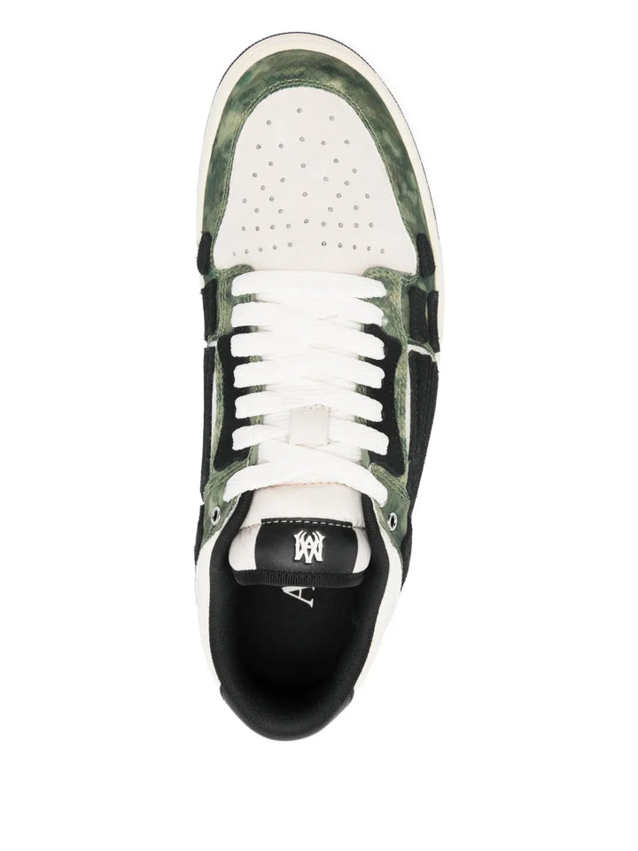 Amiri Camo Skel Lace-Up Sneakers