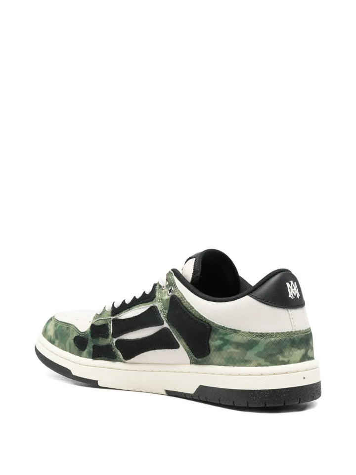 Amiri Camo Skel Lace-Up Sneakers