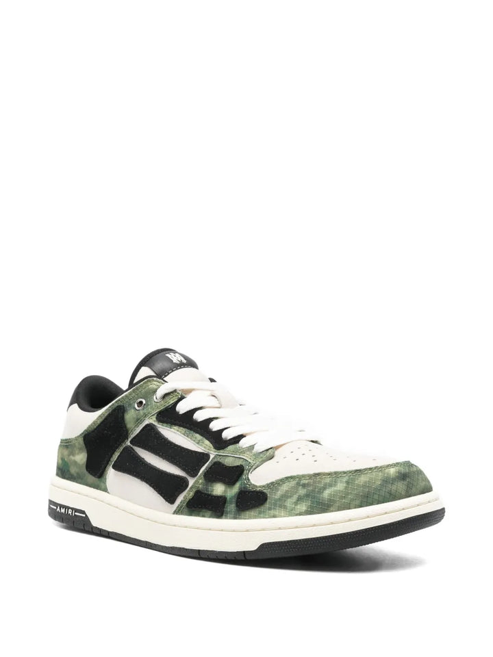 Amiri Camo Skel Lace-Up Sneakers