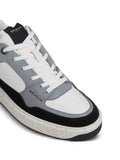 Balmain B-Court Flip Panelled Leather Sneakers