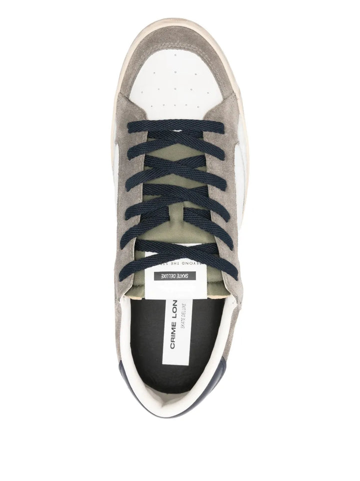 Crime London Sk8 Deluxe Panelled Sneakers