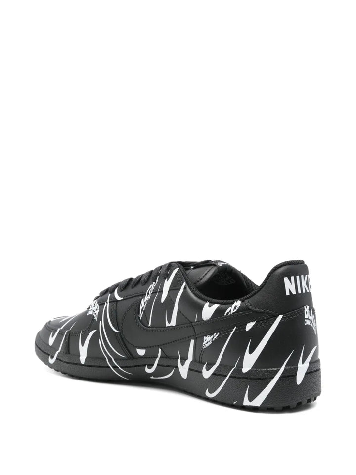 Black Comme Des Gar ns Graphic Print Trainers