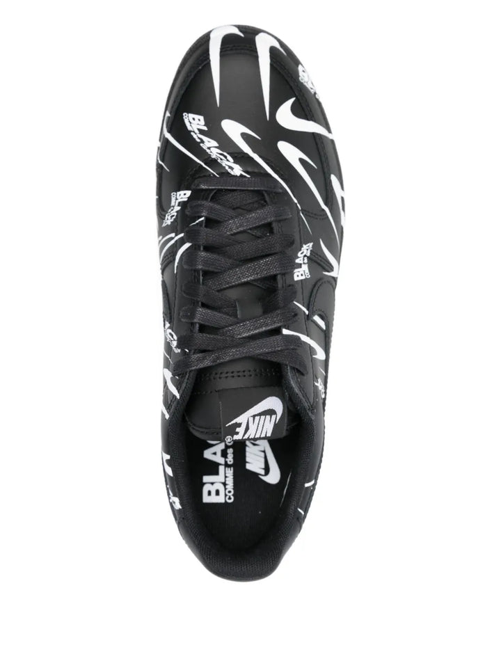 Black Comme Des Gar ns Graphic Print Trainers